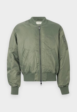 OFFICINE GENERALE JAVIER BOMBER NYLON - Bomber dzseki - aventurine green