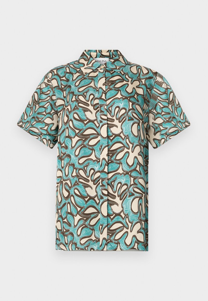 Malina Overhemdblouse turquoise Malina Overhemdblouse turquoise
