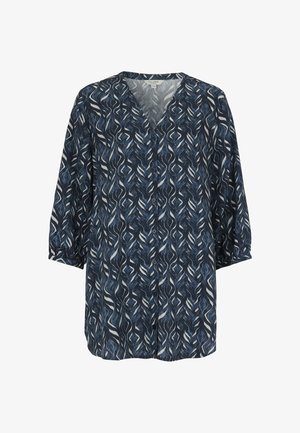 Cellbes of Sweden, PATTERNED TUNIC WITH BUTTONS - Bluse - blue patterned
