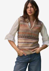 Laura Ashley FAIRISLE  TANK REGULAR FIT - Pulóver - neutral