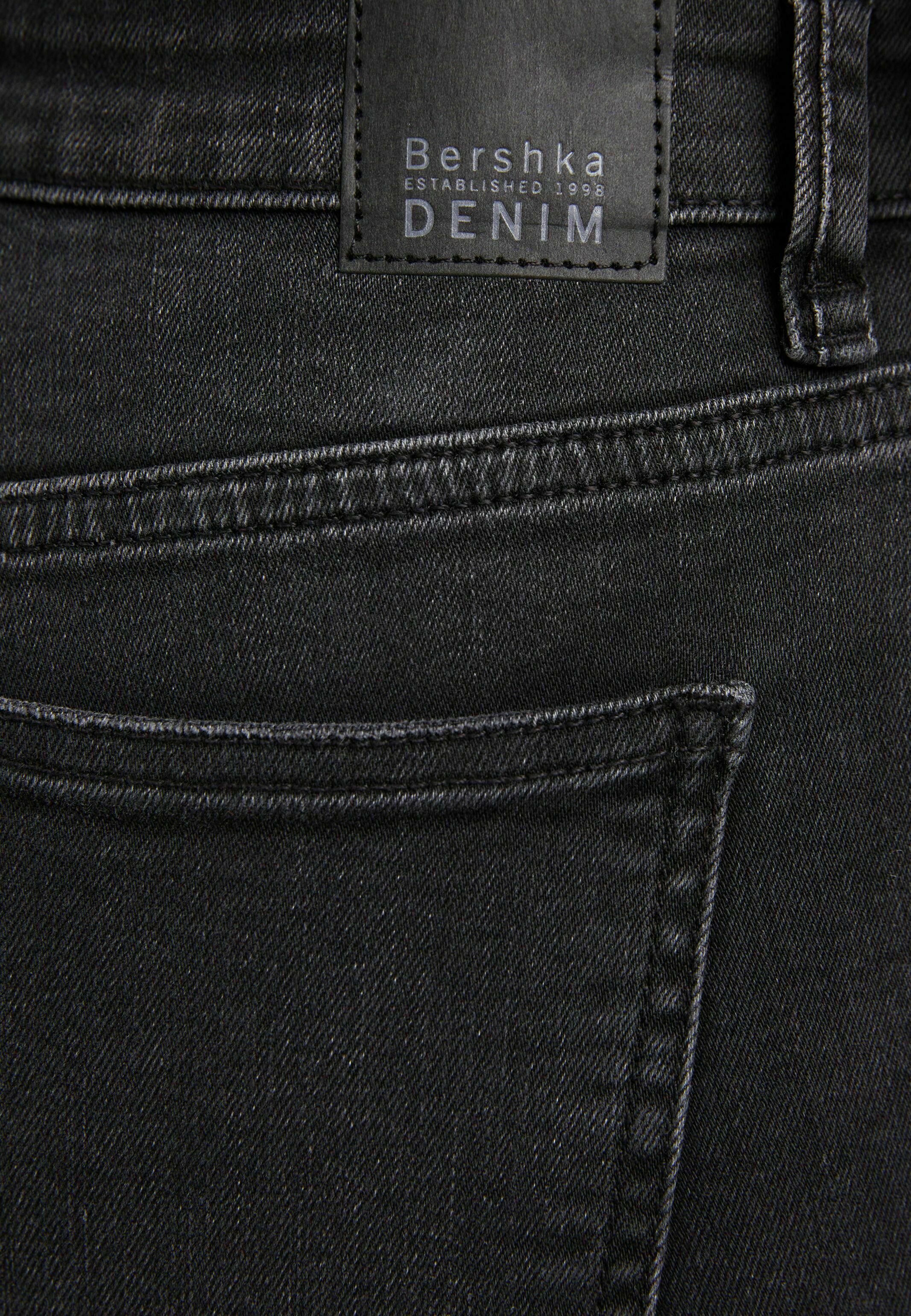 Bershka SKINNY-LOW WAIST JEANS - Jeans Skinny Fit - mottled black -  Zalando.de