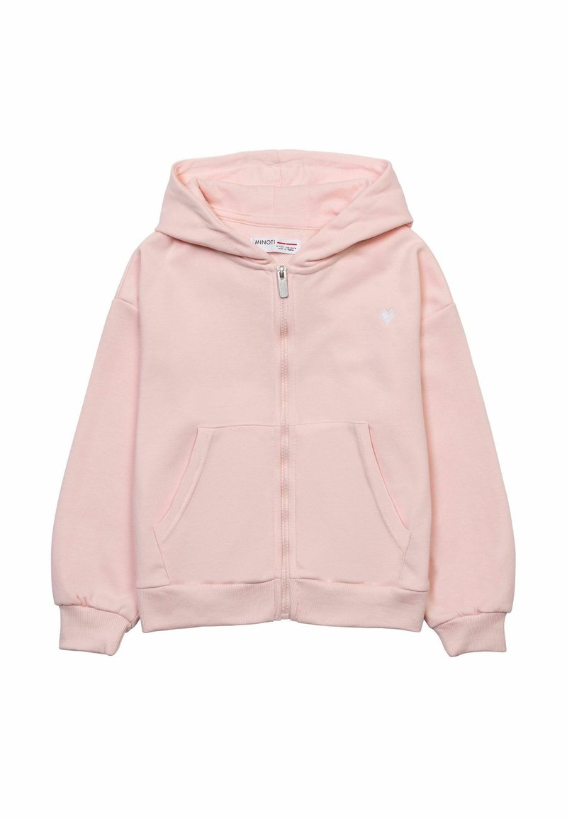 MINOTI ZIP THROUGH HOODIE - Felpa con zip - light pink