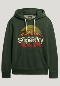 Superdry & Co CORE LOGO GREAT OUTDOORS - Felpa con cappuccio - campus green grit