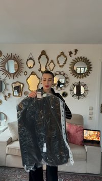 Mango Short coat - black