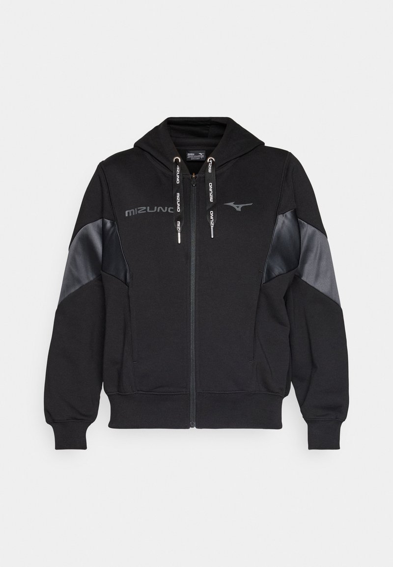 Mizuno ATHLETICS JACKET Felpa con zip black/nero