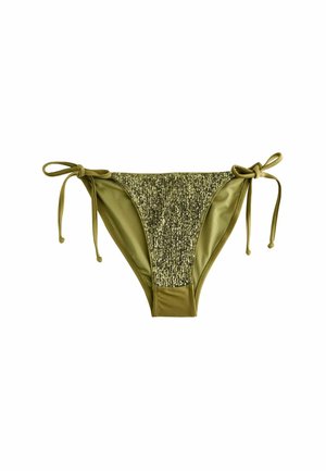 TIE SIDE  - Bikini pezzo sotto - rochelle humes green sequin