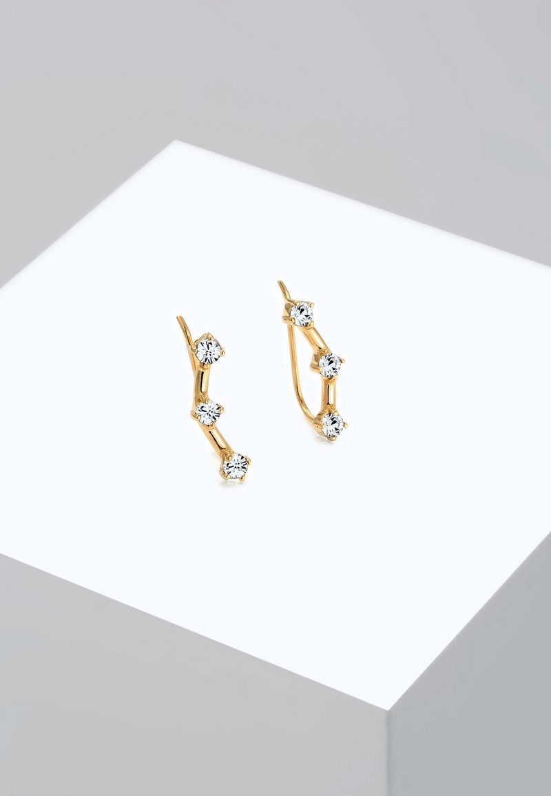 Elli Orecchini A Cerchio Donne Oro | Creoli Ranuras Struttura Chunky | Gioielli Moda Trendy - 3