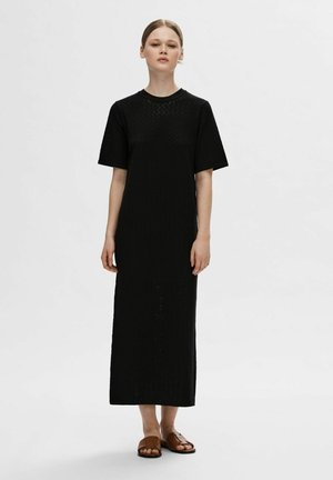 Selected Femme SLFHELENA - Pletené šaty - black