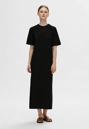 SLFHELENA - Abito in maglia - black