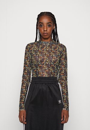 LONG SLEEVE WITH HIGH NECK - Top s dlouhým rukávem - black multi