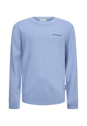 FONZO - Maglione - grey/violet corn flower