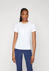 ONLY Play ONPMILA LIFE ON SLIM TEE  - T-shirts - white