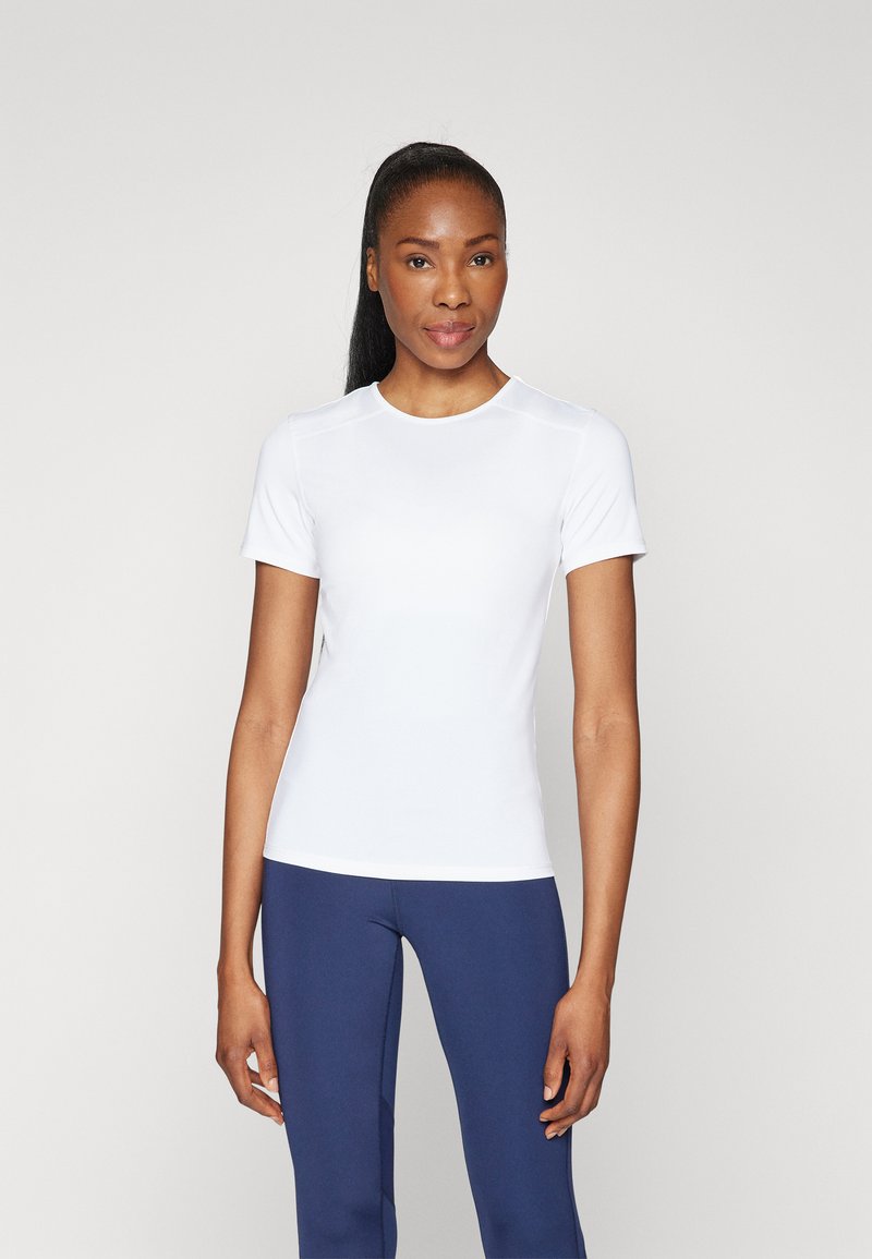ONLY Play ONPMILA LIFE ON SLIM TEE  - T-shirts - white