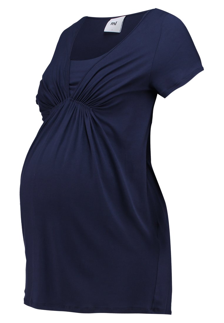 Mamalicious T-shirt print zwart