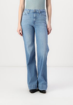 7 for all mankind MODERN DOJO BLOOM - Wide Leg - light blue