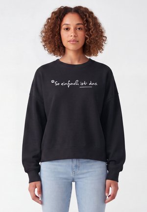 watapparel, SO EINFACH IST DAS - Sweatshirt - black