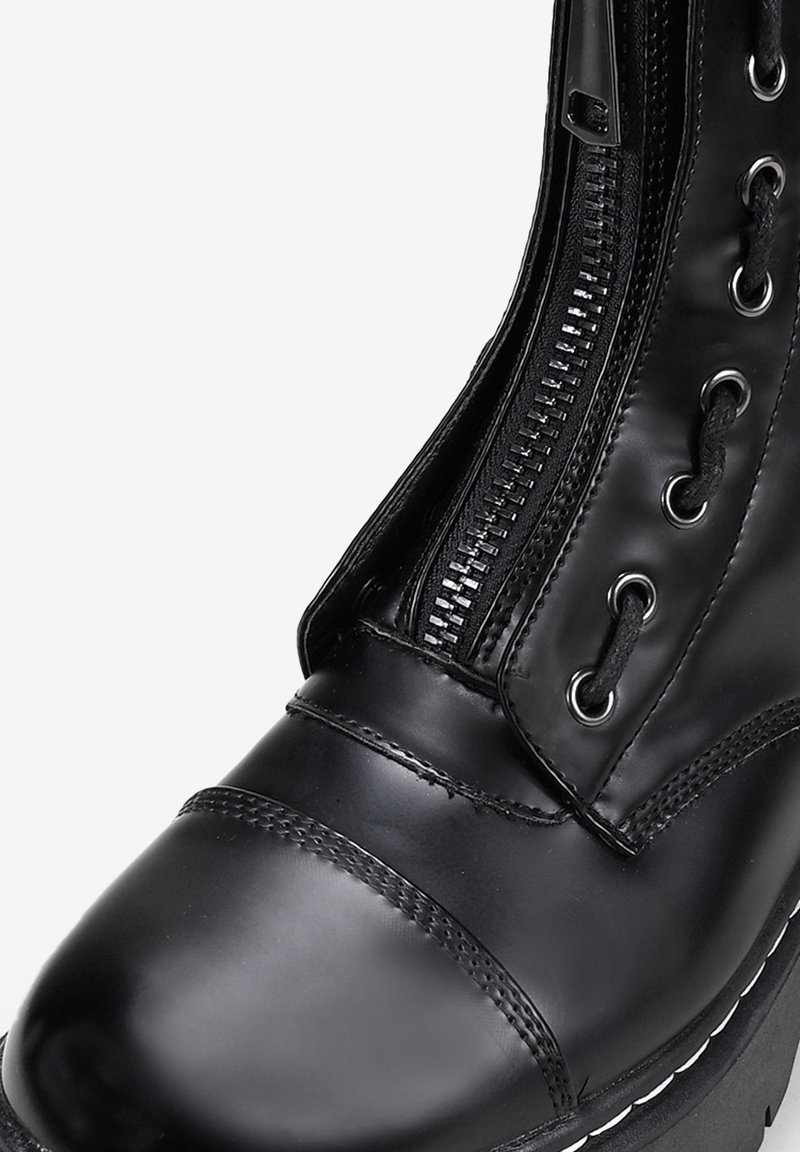 Botas Militares Con Suela Track Botas Negras Con Suela Gruesa