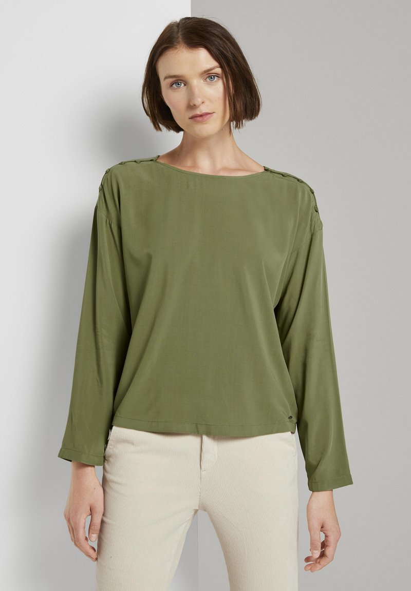 TOM TAILOR DENIM Bluza - moss green