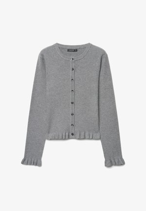 Calliope, MAGLIA TINTA UNITA - Cardigan - grigio melange