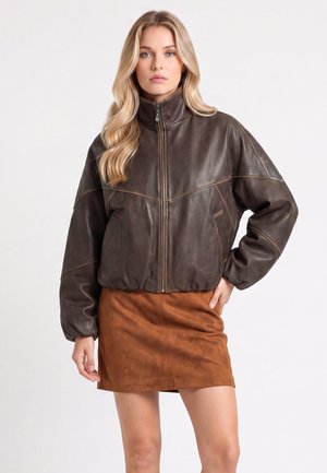 DreiMaster DREIMASTER JACKET - Leather jacket - brown