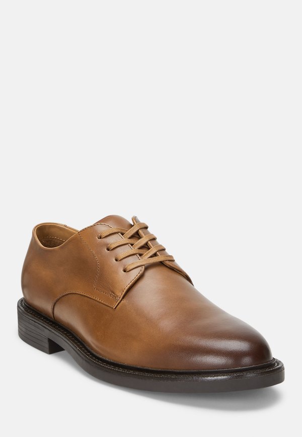 ASHER BURNISHED LEATHER DERBY SHOE - Smart lace-ups - tan2