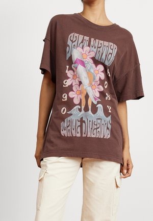Camiseta estampada - brown