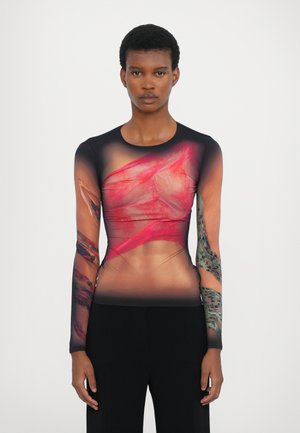 MOON CREWNECK - Long sleeved top - dark beige