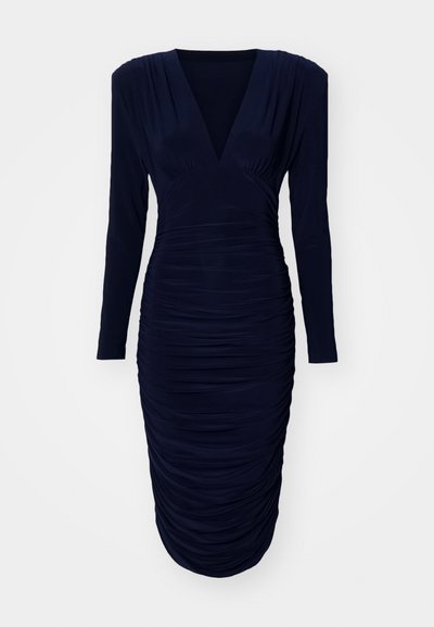 Norma Kamali SHIRRED WAIST DRESS TO KNEE  - Ballkjole - true navy