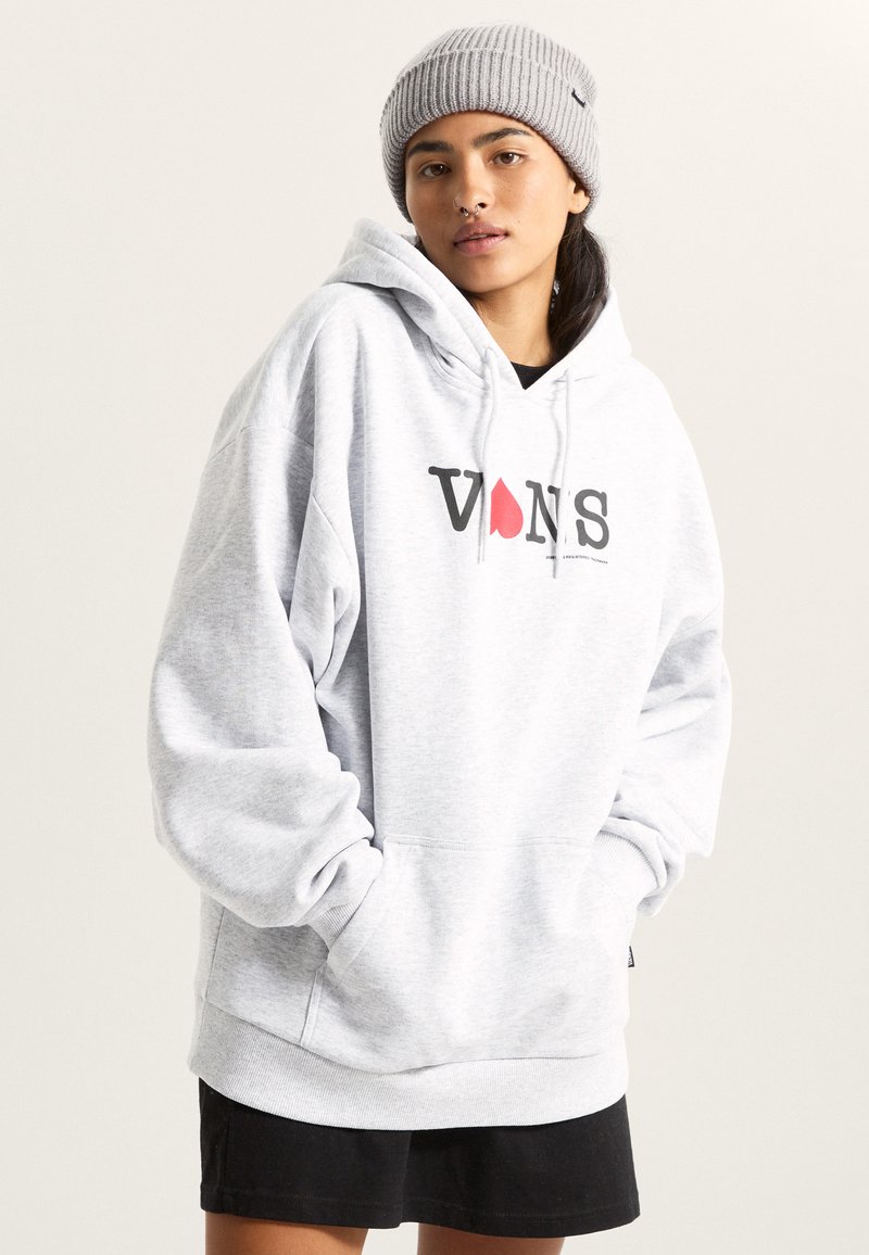 Vans SOUVENIR OVERSIZE - Mikina s kapucí - light grey