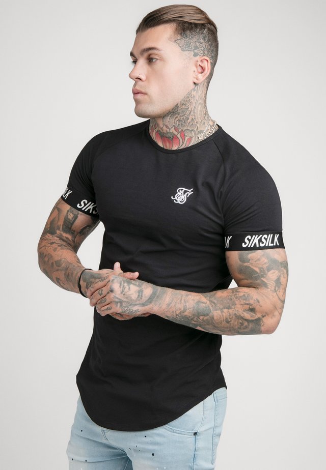 RAGLAN TECH TAPE TEE - T-shirt basique - black