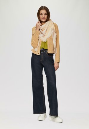 GEMUSTERTER - Halsdoek - beige