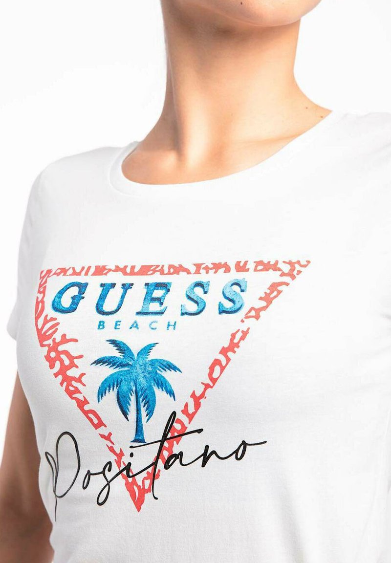 Damen T-Shirts | Guess T-Shirt print white/weiß - NN50171 Damen T-Shirts | Guess T-Shirt print white/weiß - NN50171