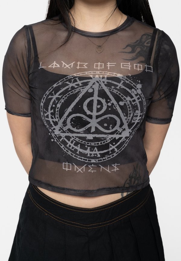 LAMB OF GOD OMENS CLOCK CROP - Blouse3