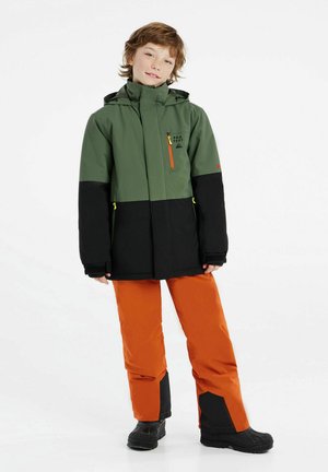 Ziener JUNIOR - Snowboard - grün/khaki jacket ANDERL