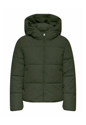 ONLY, ONLJUTA SHORT PUFFER OTW NOOS - Veste d'hiver - forest night