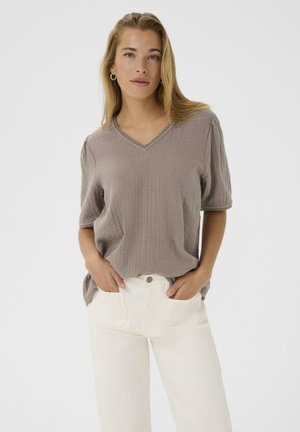MAI - T-shirt print - deep taupe