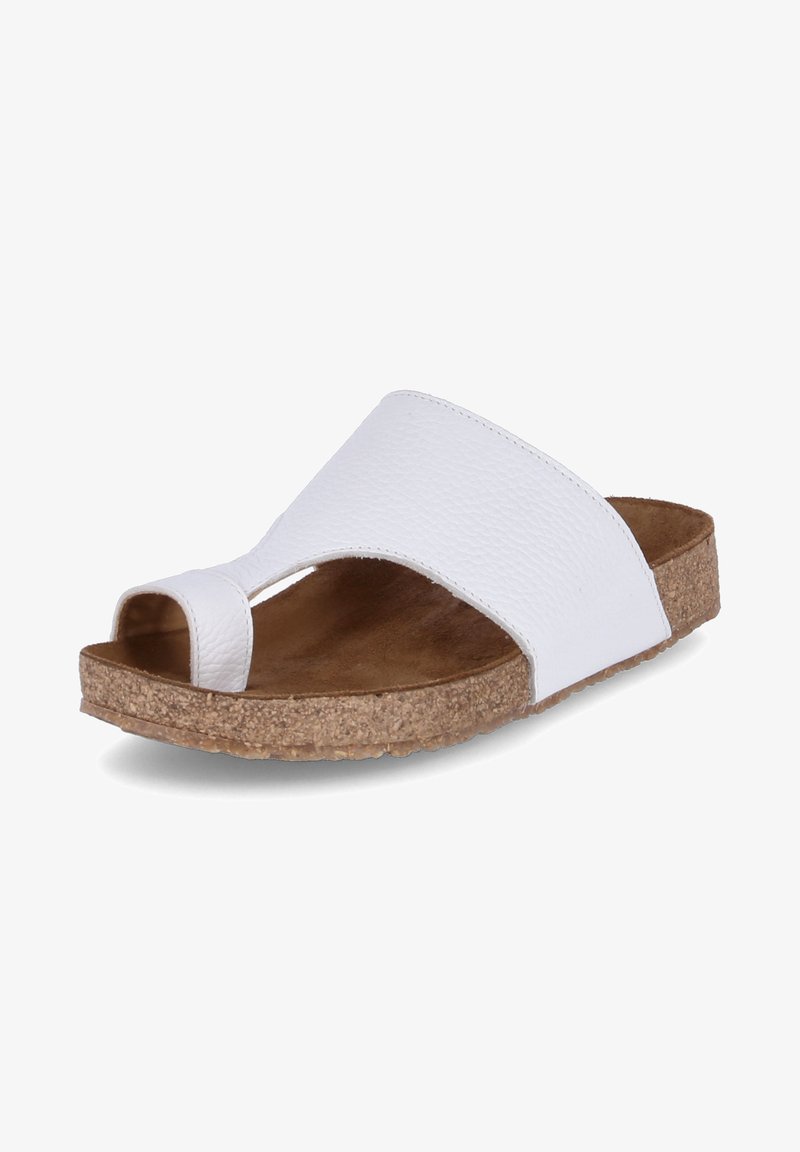 Haflinger T-bar sandals - weiß
