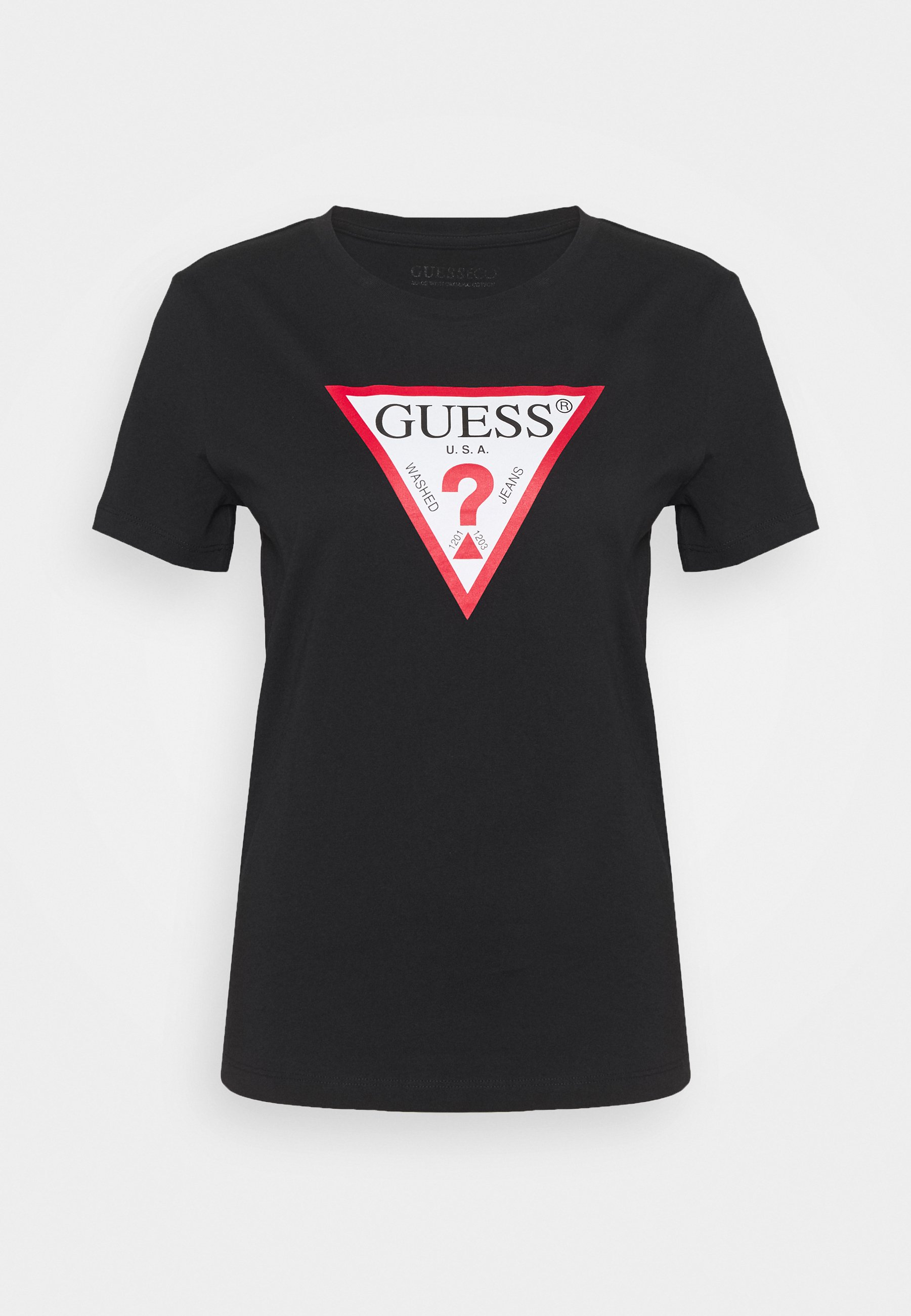 Guess Camiseta estampada jet blacknegro Zalando.es Hombre Camisetas Guess Camiseta interior jet black,guess