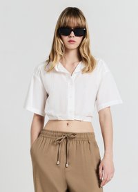 Calliope RILIEVO - Camicia - bianco lana