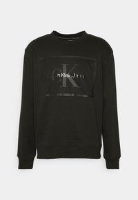 Calvin Klein Jeans MONOLOGO BOX CREW NECK - Melegítőfelső - black