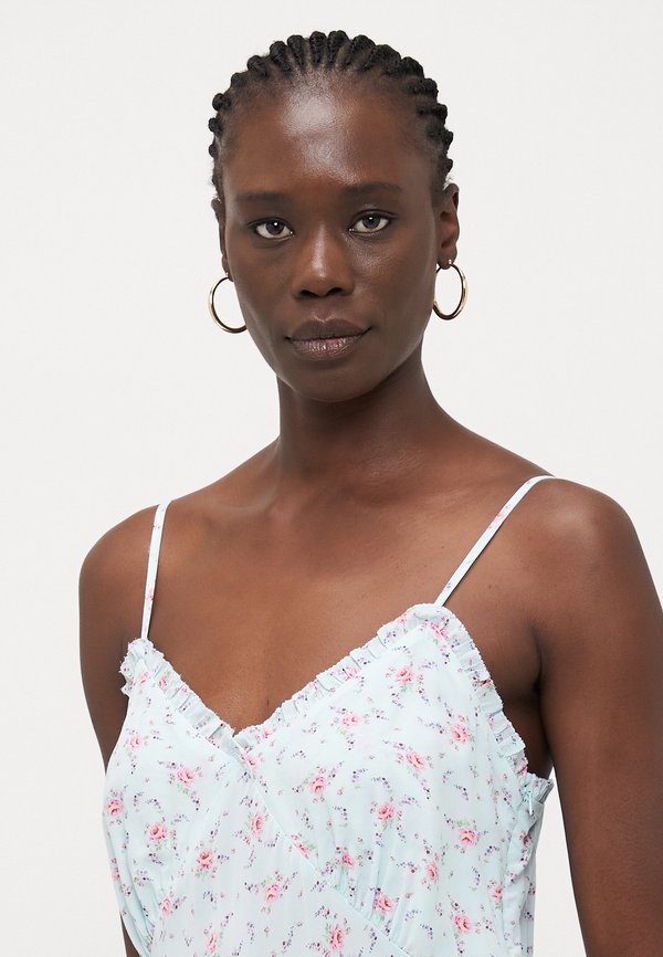 RUFFLE TRIM SLIP DRESS - Maxi dress - mint2