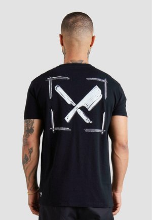 CHALK CREW NECK  - T-shirt con stampa - black