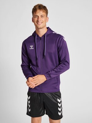 Hummel CORE - Sweatjakke - acai white