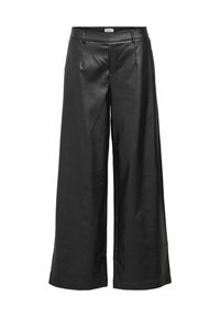 Object MIT WEITEM BEIN BESCHICHTETE - Pantalon classique - black