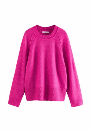 CREW NECK - Pulover - pink fluro