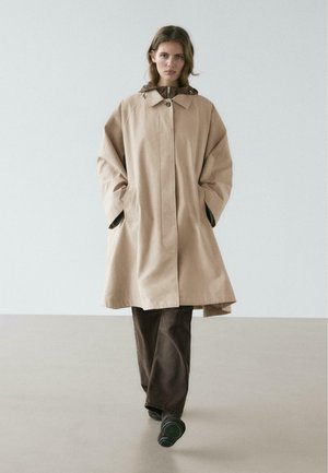 WITH HOOD - Kurzmantel - beige