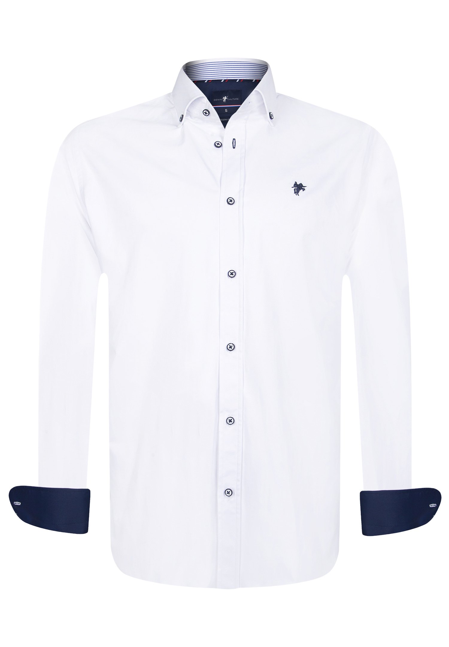 Denim Culture LIBERTO - Shirt - weiss/white - Zalando.de