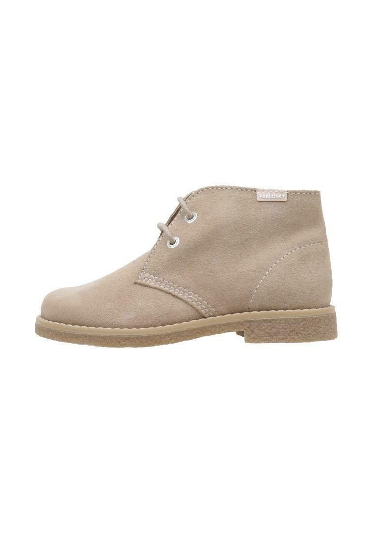 Chaussure Bateau Fille Pablosky - Cuir Naturel - Semelle Antidérapante - Fabriqué En Espagne