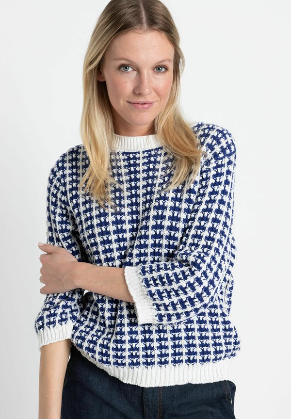 3/4 SLEEVE - Strickpullover - blau