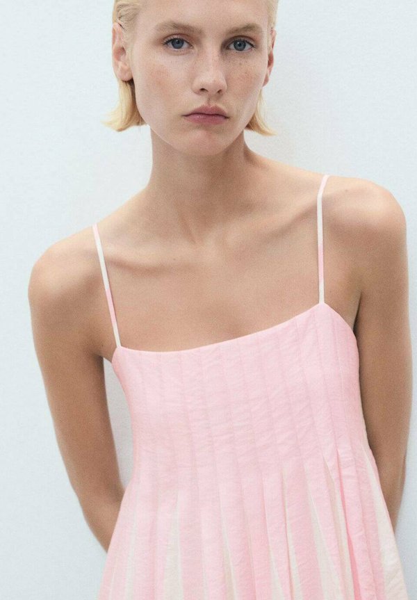 SHORT STRIPED BALLOON EFFECT - Day dress2